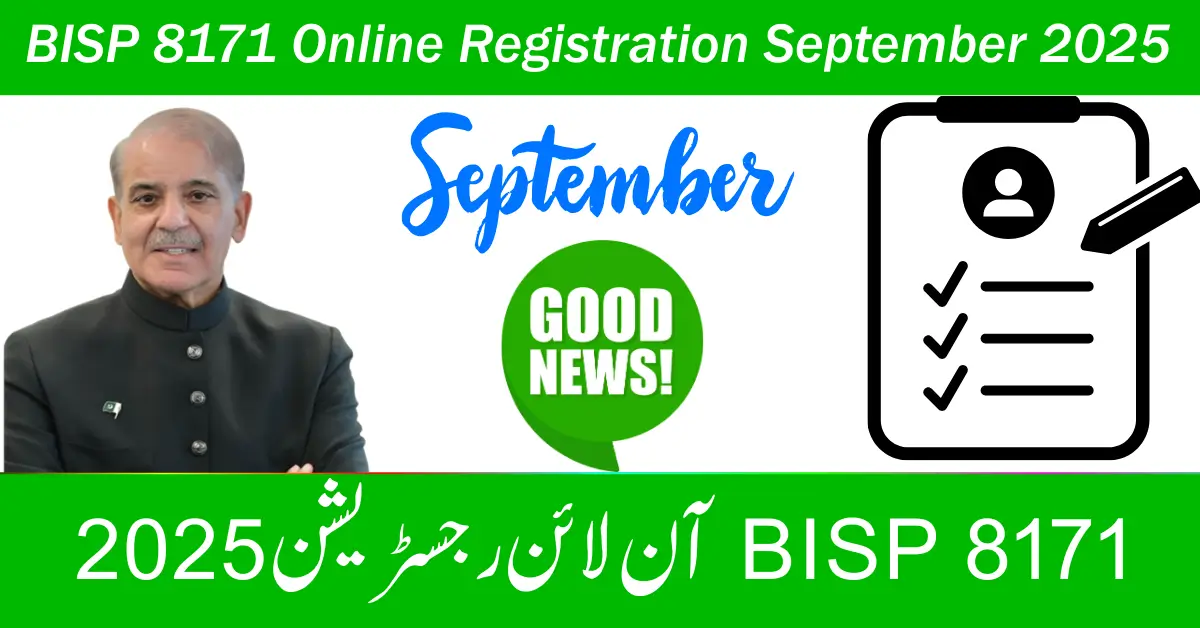 BISP 8171 Online Registration September 2025